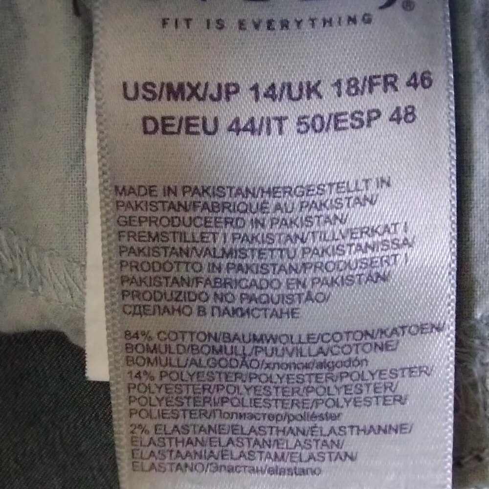 NOT YOUR DAUGHTER's JEANS Med-Dark Wash "BARBARA BOOTCUT" Jeans Sz 14 - Picture 5 of 6